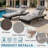 Boho Upholstered Rattan Lounge Chair (Set of 2), Deep Seating Wicker Accent Chair with Thick Cushions & Sturdy Frame-419483975