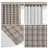Anaheim Brown Woven Plaid Room Darkening Thermal Fleece Lined Single 50x63" Curtain Panel-1913132087-1986396207