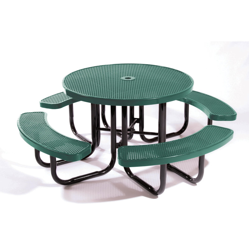 Table de pique-nique en plastique Myran, Vert