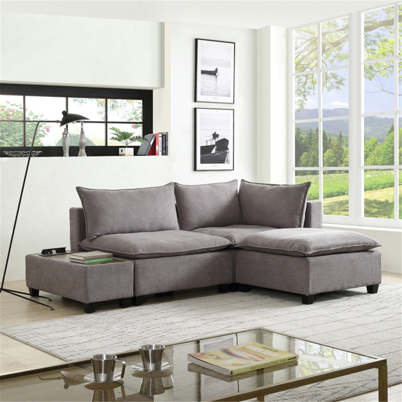 Canapé modulaire rembourré 4 pièces Grammerson