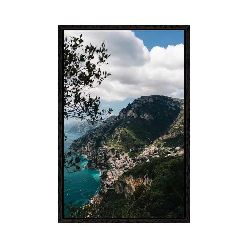 Positano Italy by Bethany Young - Print on Canvas, Black Framed, 101.6cm H x 66.04cm W x 3.81cm D