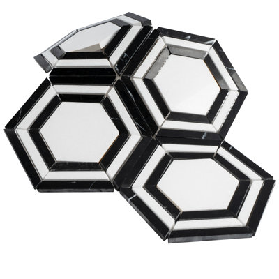 Interspace Honeycomb Polished Marble Tile