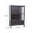 Industrial Style Old Iron Sideboard Bookcase