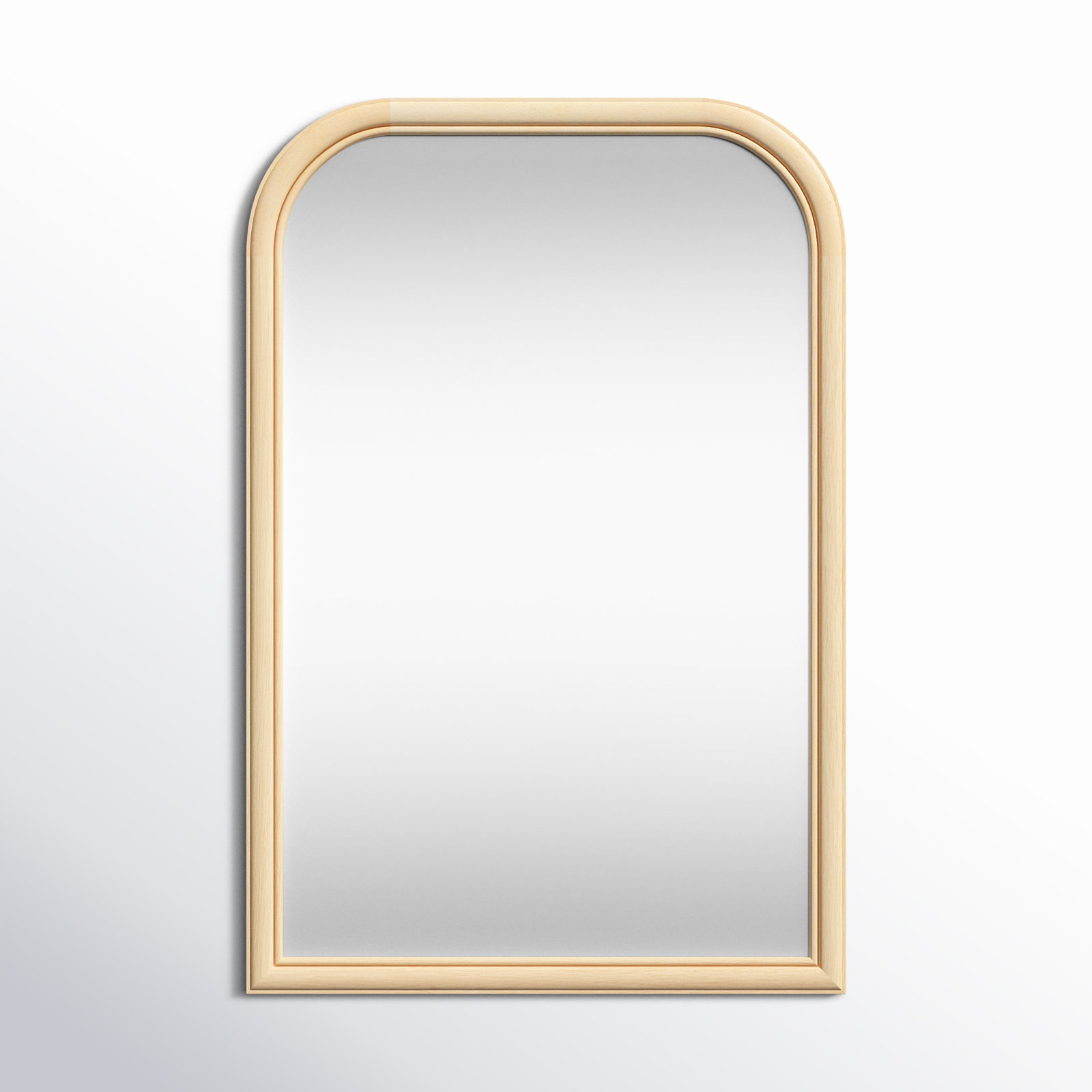 Brandis 34" Accent Mirror, 36" x 24", Natural, Arch