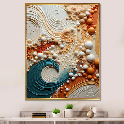 Serene Sands I - Collages abstraits, reproductions d'art mural