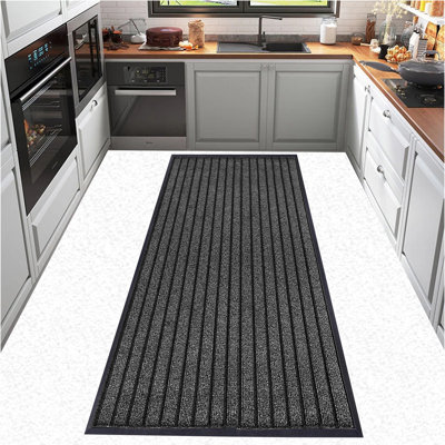 Kiyarah Non-Slip Striped Indoor / Outdoor Doormat