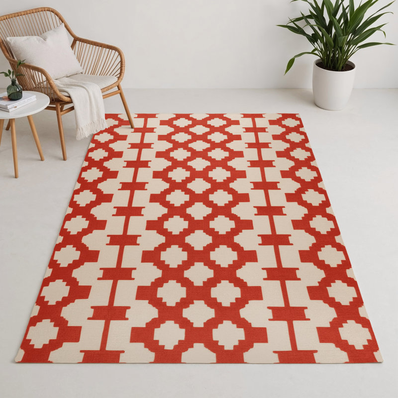 Tapis intérieur et extérieur beige Trellis, Rectangulaire 3 pi x 5 pi