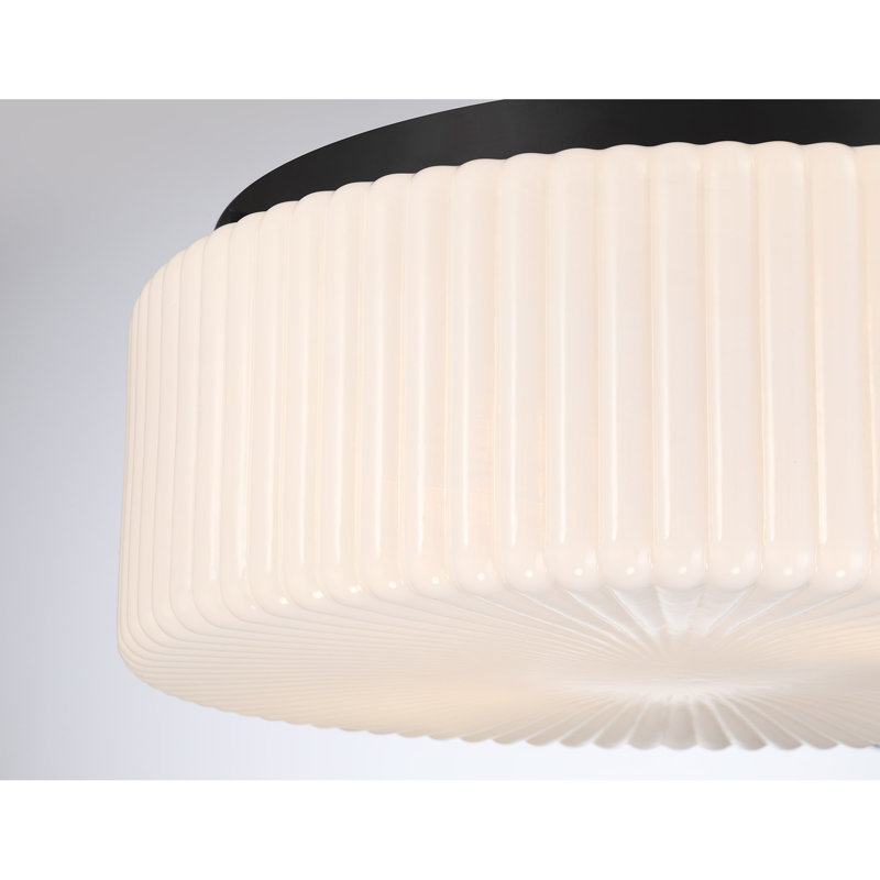  Plafonnier 4 lumières Edgemont, Noir mat