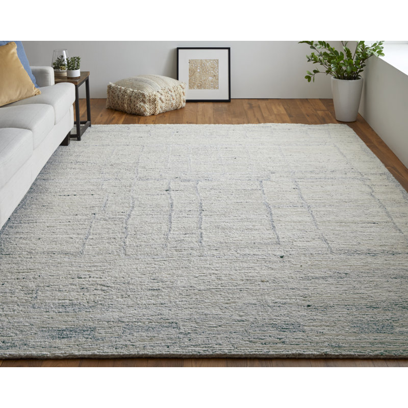 Rectangle Conor Wool Area Rug, Rectangle 11'6" x 15'