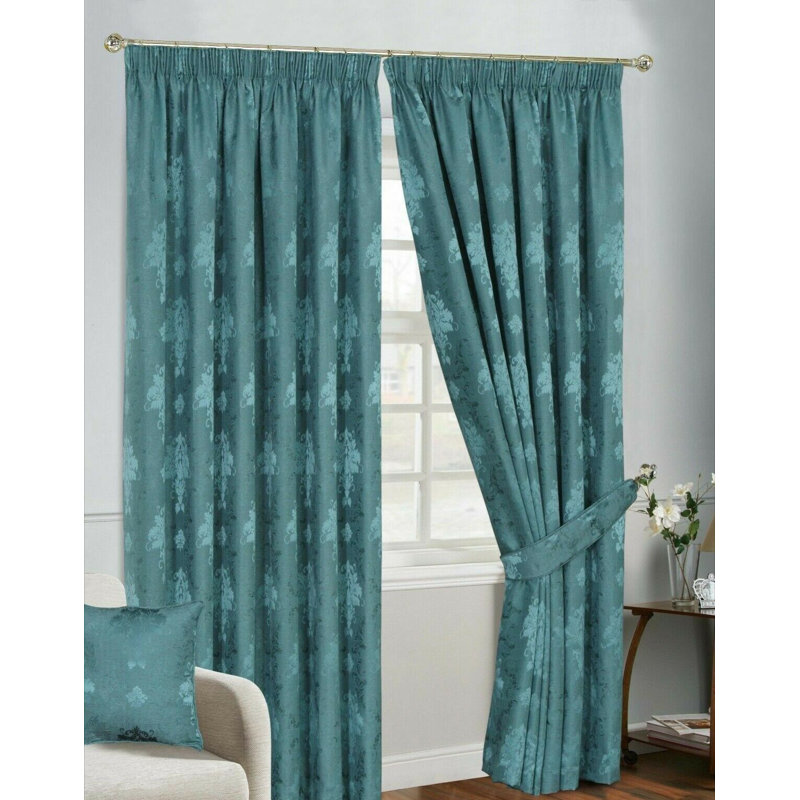 Bonita Room Darkening Pair, 117 W x 228 D cm, Teal