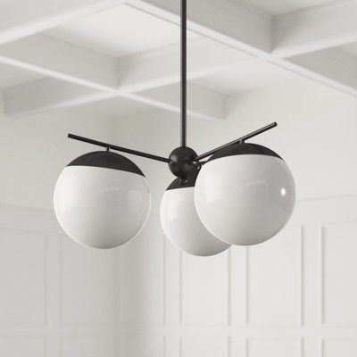 Yearby 3 - Light Dimmable Globe Chandelier