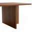 Table basse 44,8 pouces en grain de bois de noyer et bois aggloméré - Luxe moderne