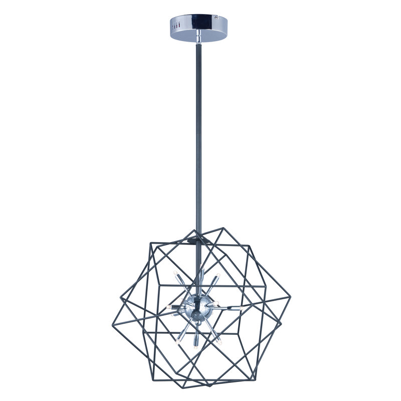Weldy 12 - Light Dimmable Lantern Geometric Chandelier