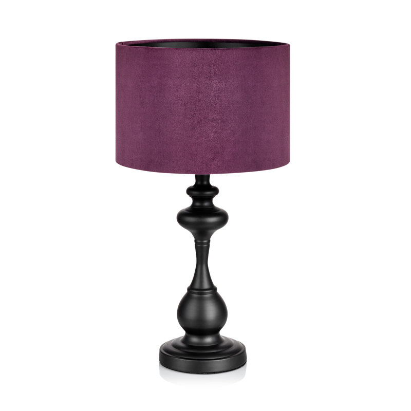 Dane Metal Table Lamp, Purple