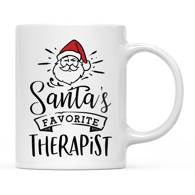 Grande tasse à café Tuileries, « Santa's Favorite Therapist »