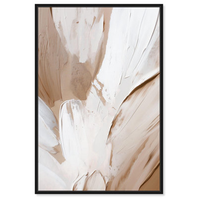 «Fawn and Frost», toile moderne boho abstraite par