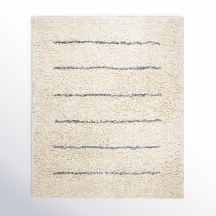 Mayer Handmade Wool Ivory/Gray Rug