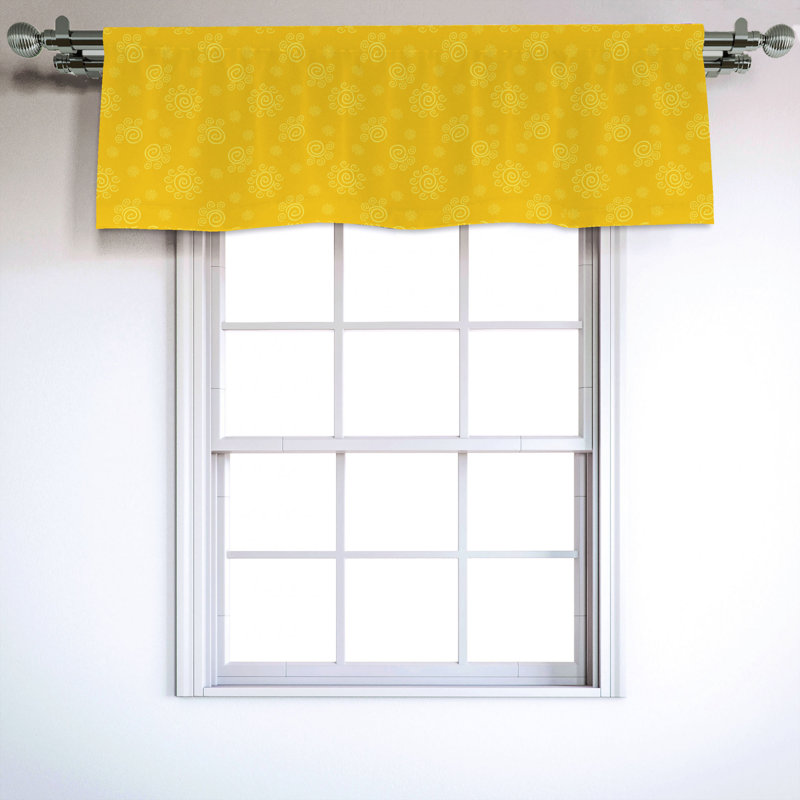 Sateen Ruffled Window Valance