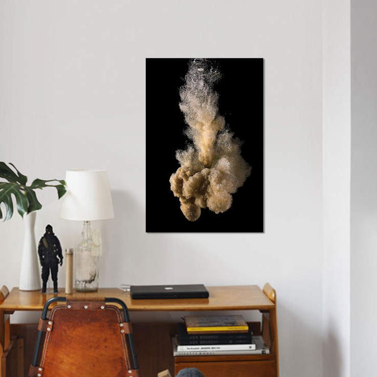 « big bang i », impression sur toile, H 18 po x l 12 po x P 1,5 po, Toile tendue, Pas de tapis