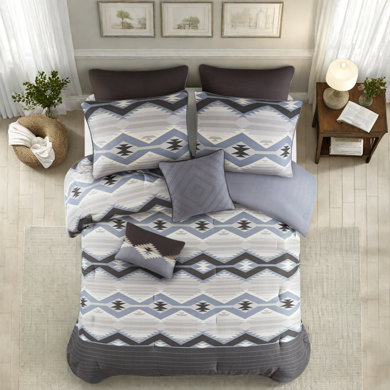 Piece Cal King Bedding Sets, Polyester Rustic Modern Home Comfort