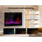36" Wall-Mounted Electric Fireplace Heater – 600 Sq.Ft 12 Flame Color Recessed Fireplace with Remote
