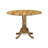 5 Piece Dining Room Table Set Includes a Round Dining Table with Dropleaf and 4 Grey Linen Fabric Upholstered Parson Chairs, 42x42 Inch, Natural-1196160639-1202168117-1196160630