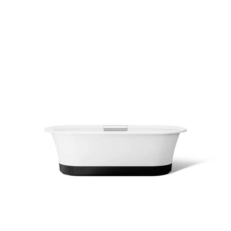 Volute 63 In. X 28-3/8 In. Freestanding Bath With Base
