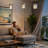 Glam 90" 3-Light Arc Floor Lamp, Polished Chrome, Mylar Crystal Shades, Marble Base, Rotary Switch, Modern Overhead Living Room Lighting
