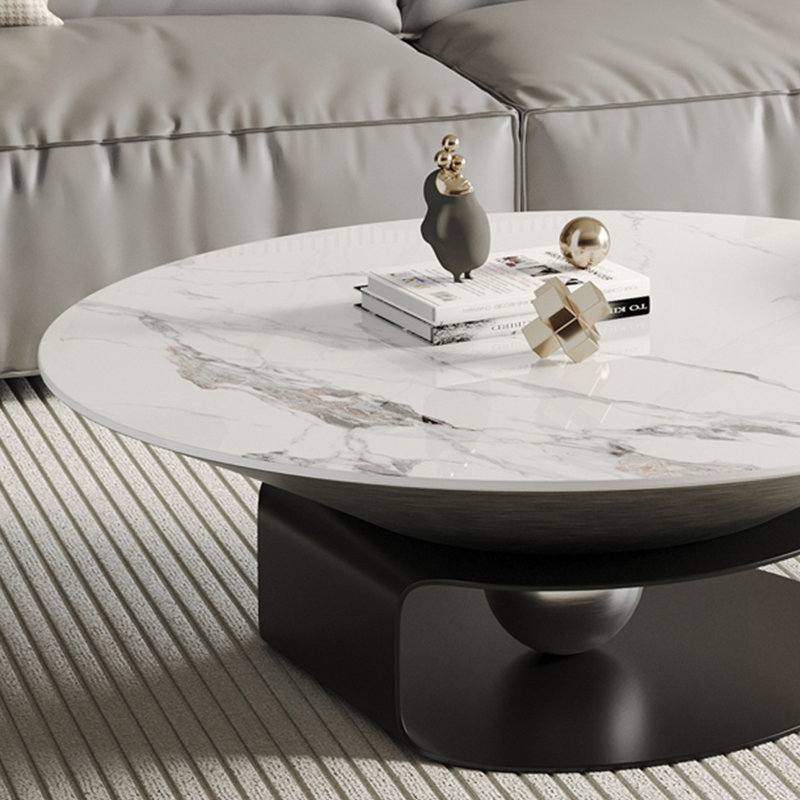 Table basse moderne simple, H 13,4 po x L 31,5 po x l 31,5 po