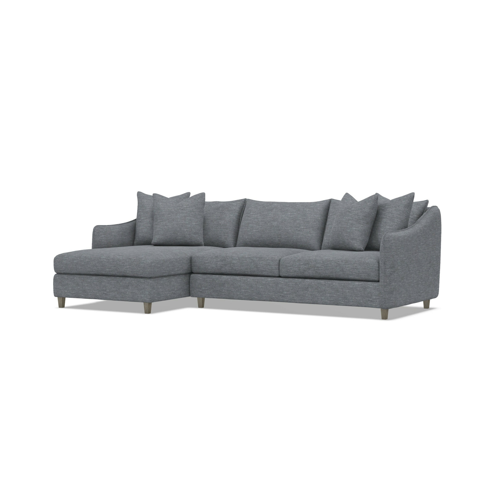 Joli Upholstered Chaise L-Sectional, 5555-011