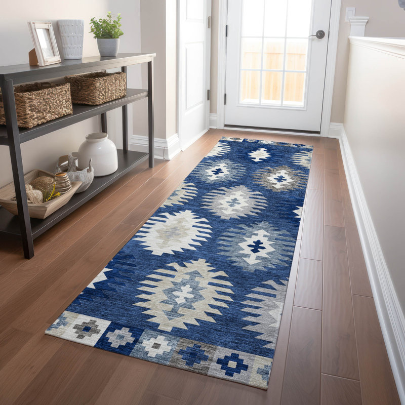 Tapis Chayden avec envers antidérapant, Tapis de couloir 2 pi 3 po x 7 pi 6 po