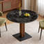 Pied de table métallique à cadre ouvert et à un seul piédestal, hauteur 27,56 po (671-TL)