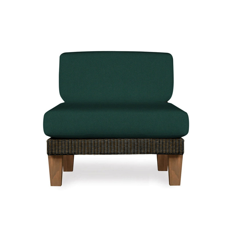 Catalina Outdoor Teak Lounge Chair, Mink, Demo Oatmeal
