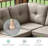 Deb 100.2" Wide Outdoor L-Shaped Patio Set With Cushions-145000318-145000319