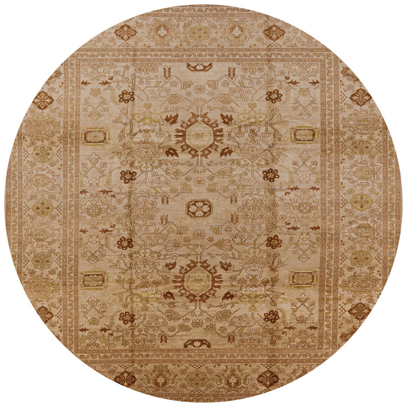 Hagia Oriental Indoor Rug, Round 4'