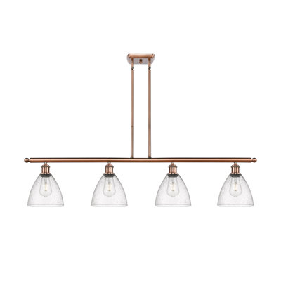 Luminaire suspendu linéaire à 4 lumières pour îlot de cuisine Amazin