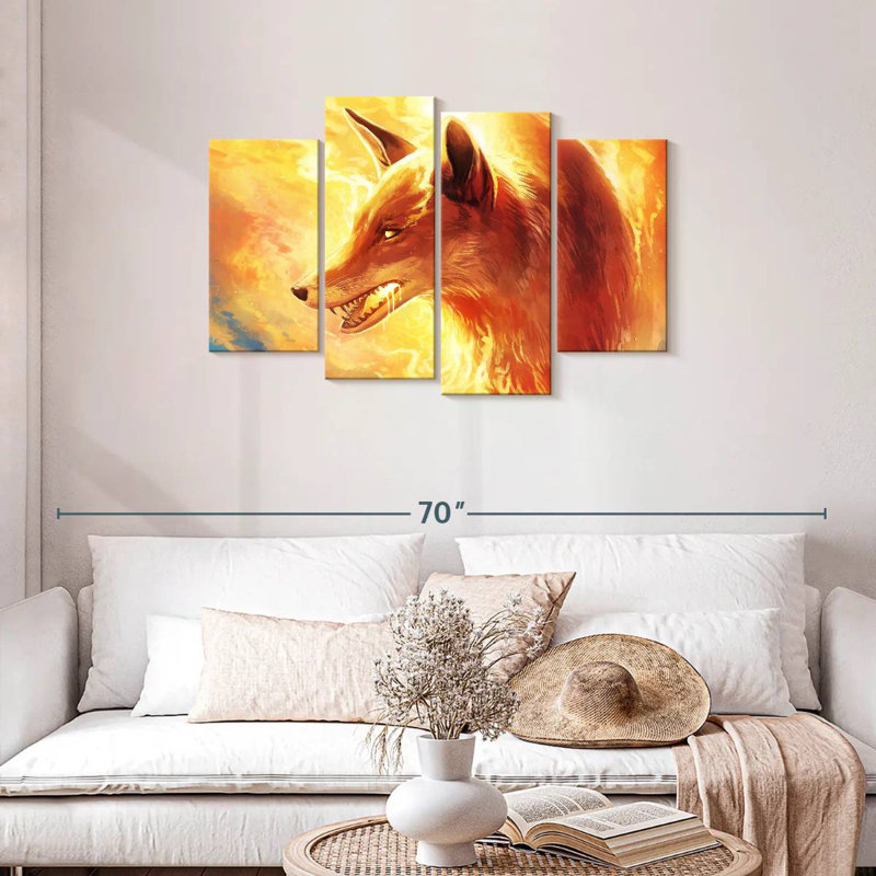 Brampt Fire Fox, 27" H x 43" W