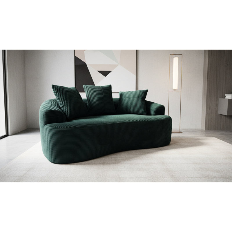 Tonya 64.87 " Corduroy Loveseat