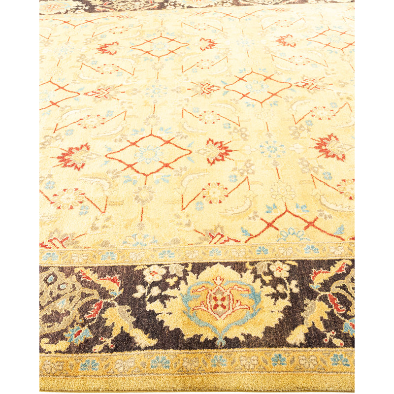 Vasudeva One-of-a-Kind 8' 2" X 9' 3" 2000s Wool Area Rug in Green