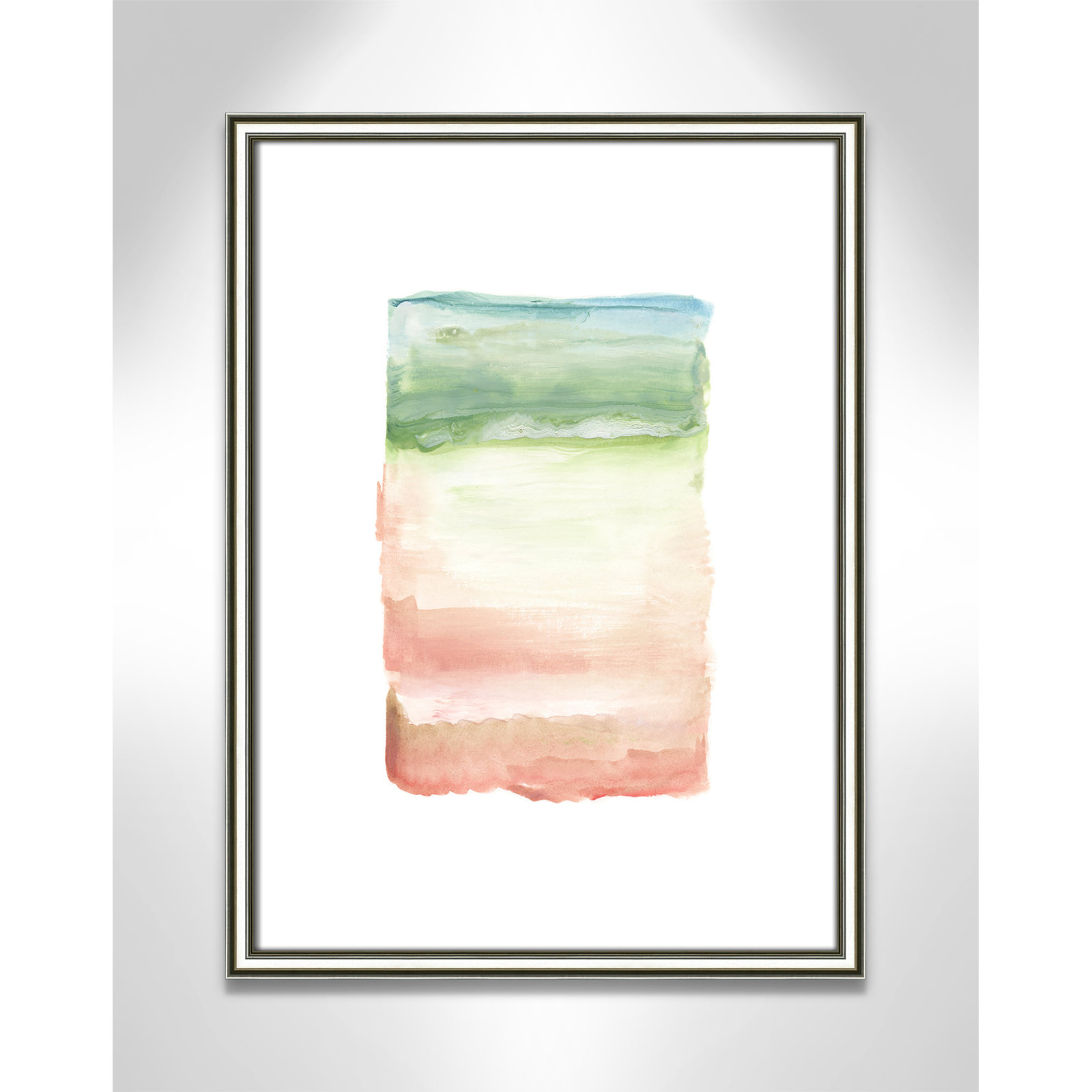 Nabi "Skye I" Print, 24.25" H x 18.25" W x 0.88" D, Silver Framed Paper