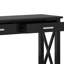 Table de canapé contemporaine en bois massif l 47 po Kitchener avec 2 tiroirs, tablette inférieure et panneaux latéraux en X-1086065046