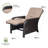Strathmere Outdoor Recliner in Tan