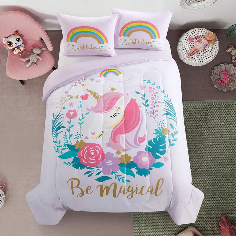 Ensemble d'édredon Be Magical, Édredon simple et 1 taie décorative