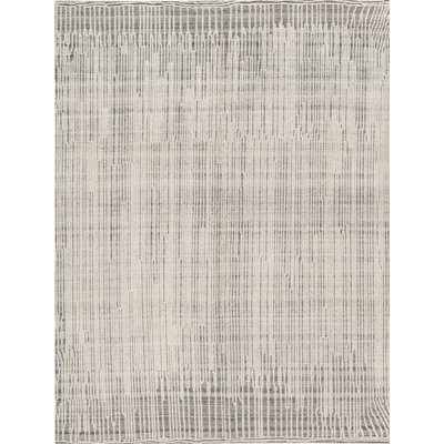 Hand Knotted Wool Plaid Indoor Rug