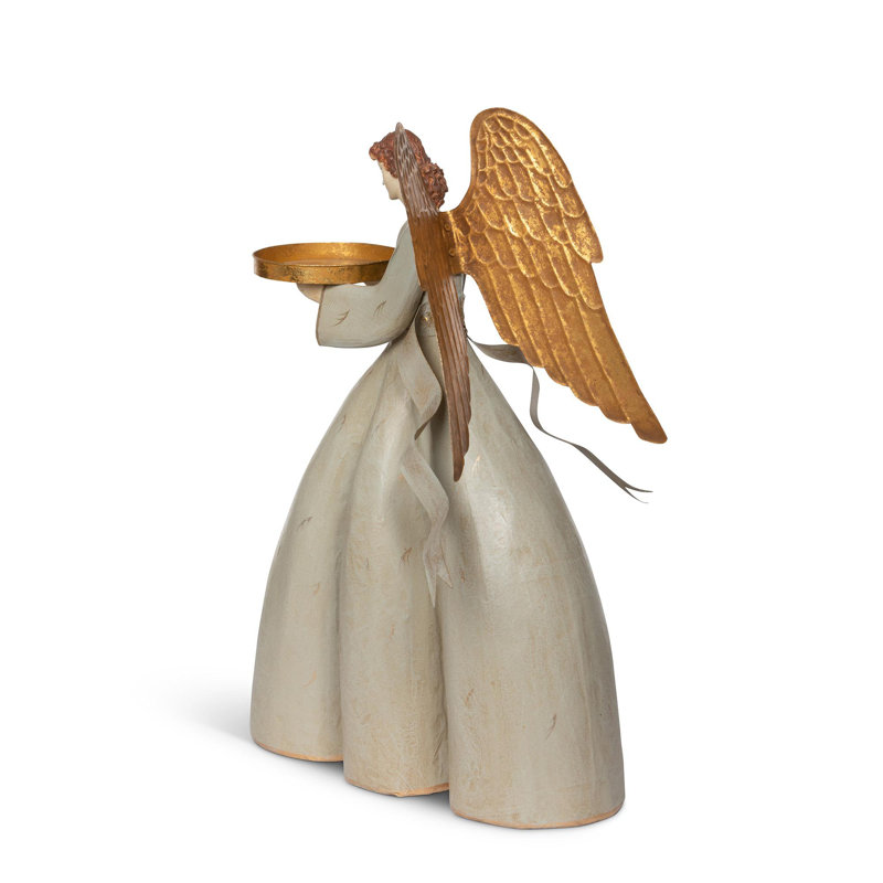 Joyeux Noel 18.5'' H Tabletop Candlestick