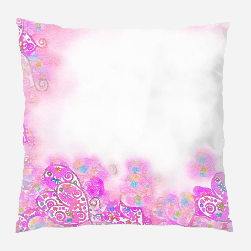 Reversible Throw Pillow, Microsuede, Indoor