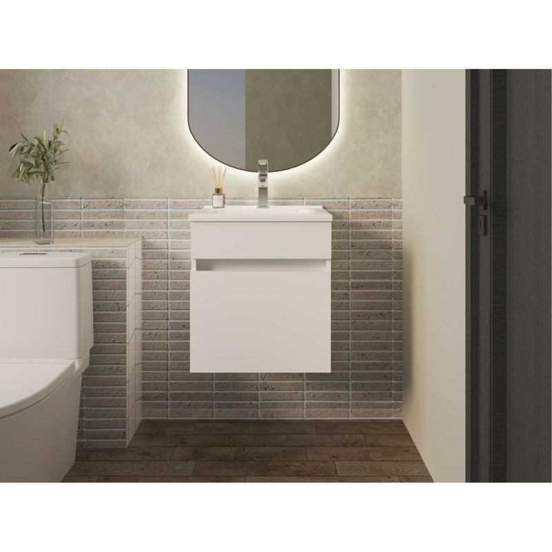 Meuble-lavabo, salle de bain (SANS ROBINET INCLUS), White