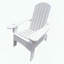 Chaise Adirondack avec trou pour parasol, bois franc massif et siège incliné-1110262888