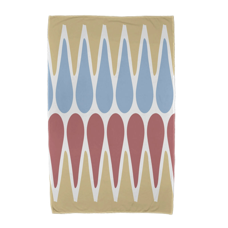 Malcho Beach Towel, Yellow/Light Blue/Orange
