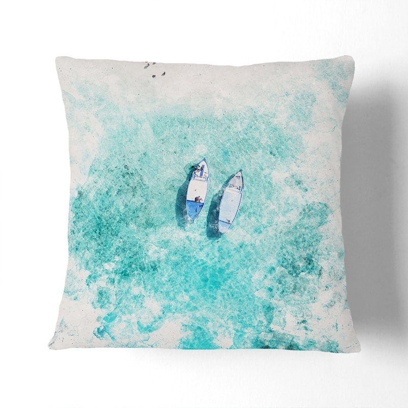 Square Throw Cushion, White, 40cm H x 40cm W x 15cm D